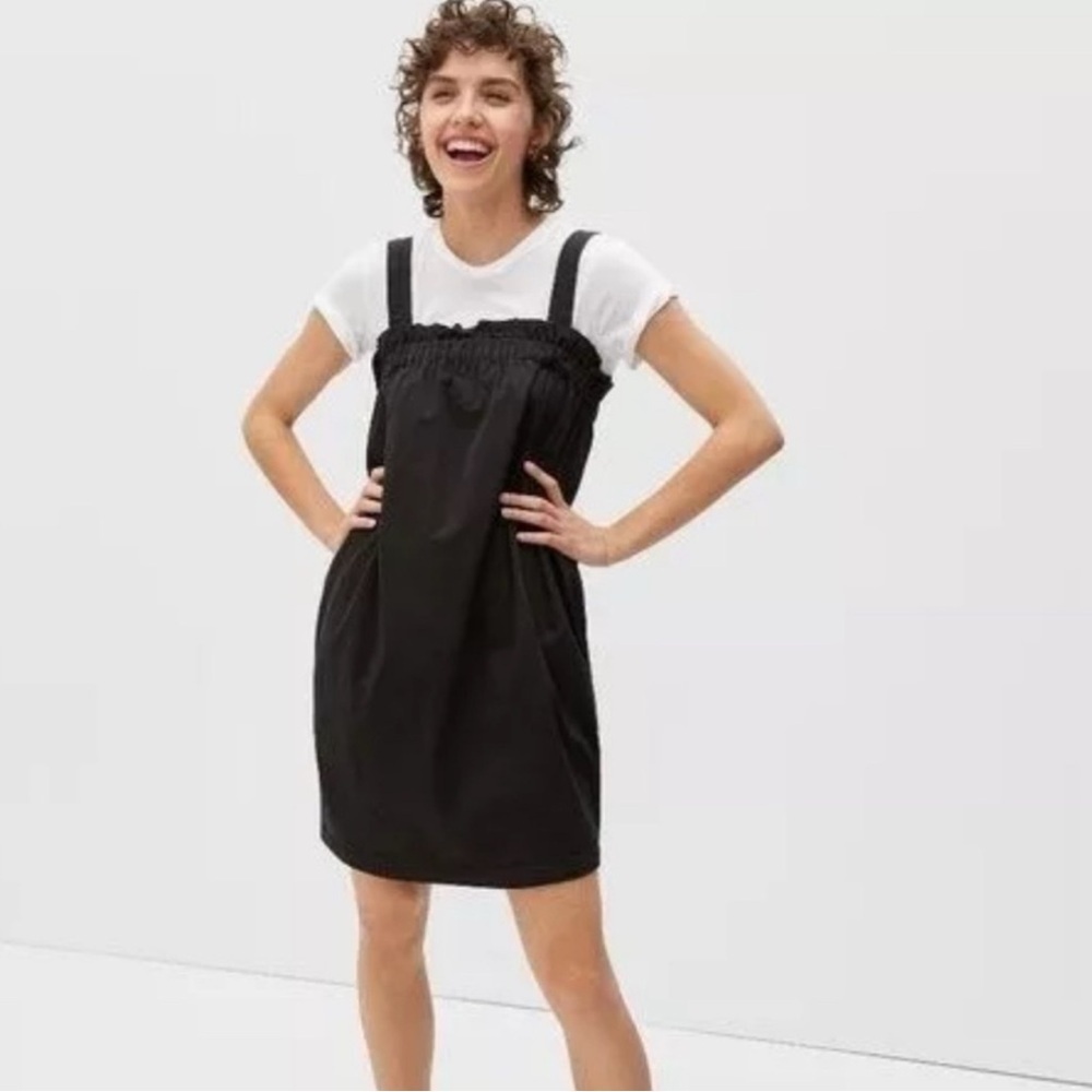 Everlane Black Paperbag Dress, size XS